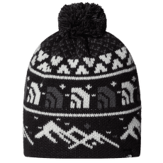 Čepice The North Face CABIN SKI TUKE HNF TNF BLACK JACQUARD/POM