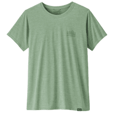 Triko krátký rukáv Patagonia Cap Cool Daily Graphic Shirt Women Strataspire: Ellwood Green X-Dye