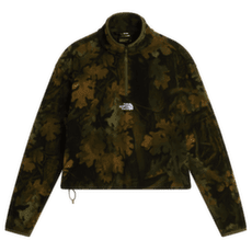Bunda The North Face NOVELTY LOGO GLACIER 1/4 ZIP - PRINT WOMEN T2Z WOODLAND GREEN YOSEMITE OAK PRINT