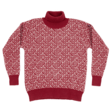 Svetr Devold Svalbard Refined High Neck 207A HINDBERRY/OFFWHITE