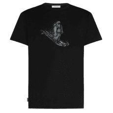 Triko krátký rukáv Icebreaker Merino 150 Tech Lite SS Tee Skiing Yeti Men BLACK