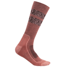 Ponožky Icebreaker Hike+ Light Crew Natural Summit Women TANG/GLOW/BLACK