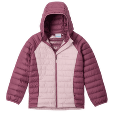 Bunda Columbia Powder Lite™ II Hooded Jacket Girls Mineral Pink, Antique Mauve 618