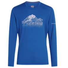 Triko dlouhý rukáv Icebreaker Merino 200 Oasis LS Crewe Rising Light Men LAZURITE