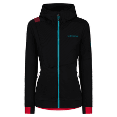 Mikina La Sportiva MOOD HOODY Women Black/Hibiscus