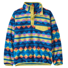 Mikina Patagonia Lightweight Synch Snap-T Pullover Kids Diamond Stripe: Uplift Blue