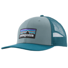Kšiltovka Patagonia P-6 Logo Trucker Hat Blue Sage