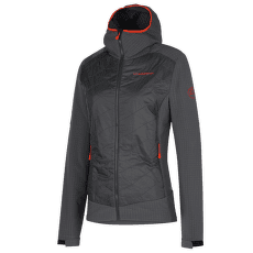 Bunda La Sportiva KAP HYBRID HOODY Women Carbon/Cherry Tomato