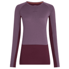 Triko dlouhý rukáv Icebreaker Merino 200 ZoneKnit™ LS Crewe Women DK BERRY/GREY PLUM/CB