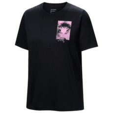 Triko krátký rukáv Arcteryx Krag SL Cotton Superbloom Crew SS Women Black