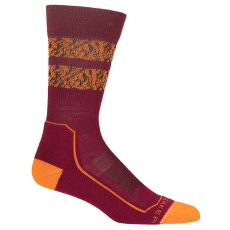 Ponožky Icebreaker Hike+ Light Crew Natural Summit Women CHERRY/FLASH/BLACK