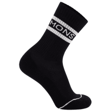 Ponožky Mons Royale Signature Crew Sock Black / White