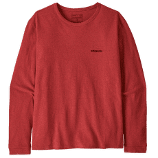 Triko dlouhý rukáv Patagonia Long-Sleeved P-6 Logo Women Potters Red