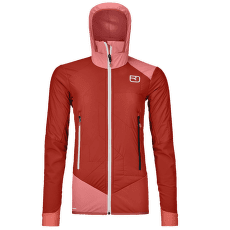 Bunda Ortovox SWISSWOOL COL BECCHEI HYBRID JACKET WOMEN 23501 sunset orange