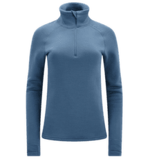 Pulover Aclima FleeceWool V2 Polo zip Women Blue Fusion