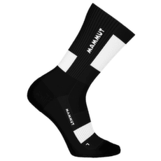 Ponožky Mammut MOUNTAINEERING LIGHTWEIGHT MERINO CREW SOCKS black-white 0047