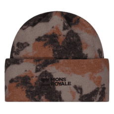 Čepice Mons Royale Pileup Wool Fleece Beanie Mtn Camo Orange
