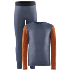 Set Craft Set CRAFT CORE Warm Baselayer modrá s oranžovou