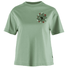 Triko krátký rukáv Fjällräven Fjällblomster Logo T-Shirt Women Misty Green