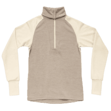 Pulover Devold Expedition Merino Silk Zip Women 000B  OFFWHITE/STONE