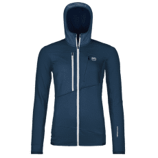 Bunda Ortovox FLEECE GRID HOODY WOMEN 54201 deep ocean