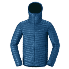 Bunda Norrona trollveggen down800 super light Hood Men Dark Blue