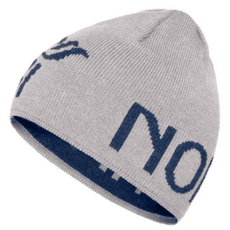 Čepice Norrona /29 mid merinoUll logo Beanie Grey Melange