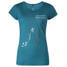 Triko krátký rukáv Direct Alpine Furry Lady 1.0 emerald (Buddy)