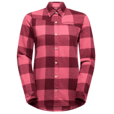 Košile dlouhý rukáv La Sportiva RAMBLER FLANNEL SHIRT WOMEN Redwood/Rosebay