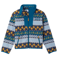 Bunda Columbia Sequoia Grove Printed Full Zip Fleece Girls Phoenix Blue Wizard Island, Phoenix Blue 442