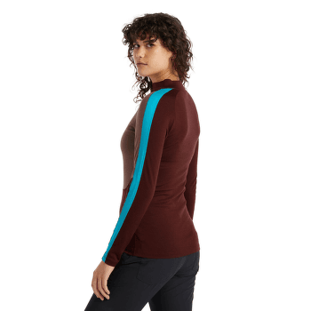 Triko dlouhý rukáv Icebreaker Sonebula LS High Neck 200 Women MID NVY/ROYAL NVY/SNOW/CB