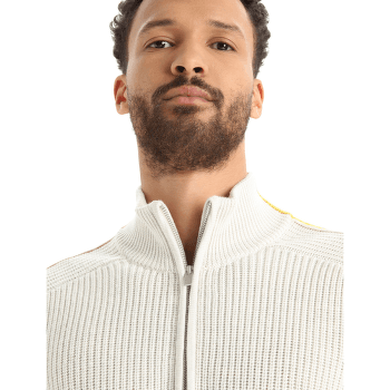 Pulover (3/4 Zapínání) Icebreaker Lodge LS Half Zip Sweater Men Gritstone HTHR/Black