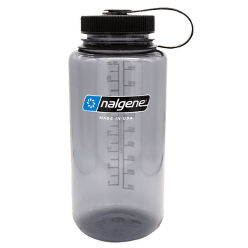 Láhev Nalgene Wide Mouth Sustain 1000 ml Gray, W/Black Cap, Sustain  682021-0333