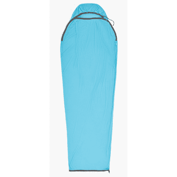 Vložka do spacáku Sea to Summit Breeze Sleeping Bag Liner - Mummy w/ Drawcord - Compact Blue Atoll