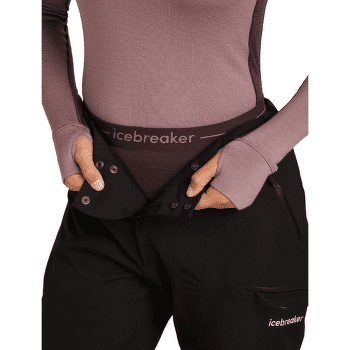 Legíny Icebreaker 260 ZoneKnit Leggings Women BLACK/JET HTHR/CB
