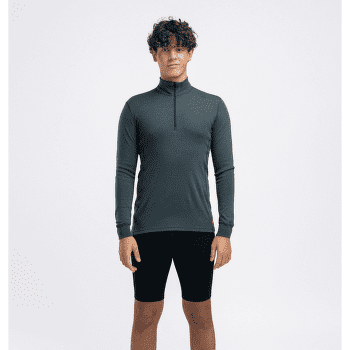 Triko dlouhý rukáv Aclima WarmWool Mock Neck Shirt Men Green Gables