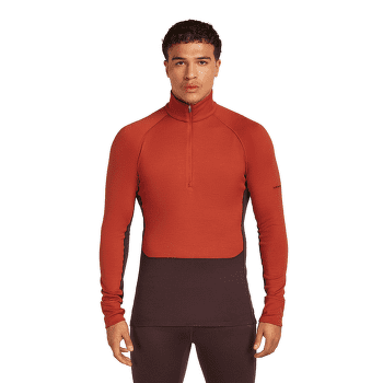 Triko dlouhý rukáv Icebreaker Merino 260 ZoneKnit™ LS Half Zip Men JAVA/AGATE/CB