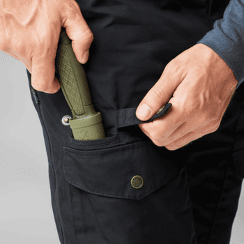 Kalhoty Fjällräven Vidda Pro Ventilated Trs Men Dark Grey-Black