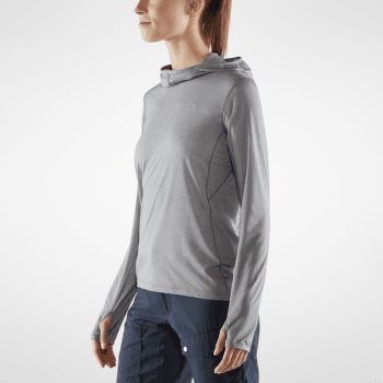Triko dlouhý rukáv Fjällräven Abisko Sun-hoodie Women Port