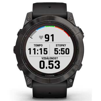 Hodinky Garmin Fenix 7X Pro – Sapphire Solar Edition, Carbon Gray DLC Titanium