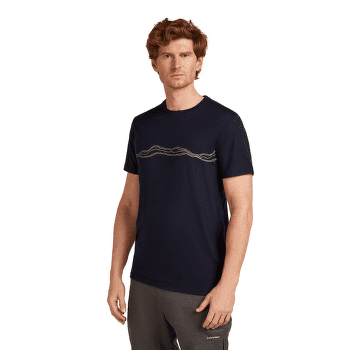 Triko krátký rukáv Icebreaker Merino 150 Tech Lite SS Tee Mountain Pulse Men Midnight Navy