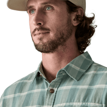 Košile dlouhý rukáv Patagonia Long-Sleeved Cotton in Conversion Lightweight Men Marine Layer: Blue Sage