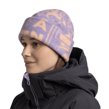 Čepice Buff POLAR PRINTS BEANIE LETA GRAPE ICE