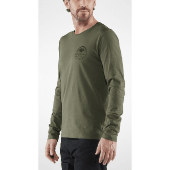 Triko dlouhý rukáv Fjällräven Forever Nature Badge LS T-Shirt Men Buckwheat Brown