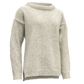 Svetr Devold NANSEN SWEATER SPLIT SEAM Women 770A GREY MELANGE