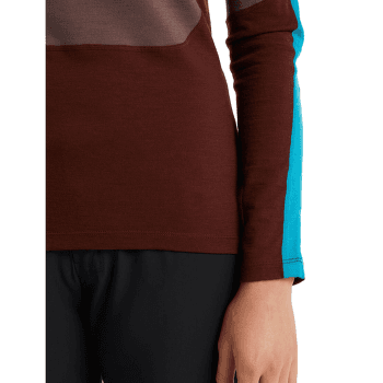 Triko dlouhý rukáv Icebreaker Sonebula LS High Neck 200 Women MID NVY/ROYAL NVY/SNOW/CB