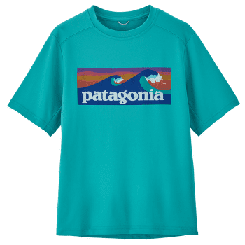 Triko krátký rukáv Patagonia Cap SW T-Shirt Kids Boardshort Logo: Subtidal Blue
