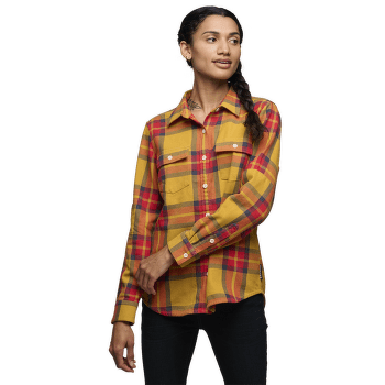 Košile dlouhý rukáv Black Diamond Project Twill LS Shirt Women Chalk-Mineral Red