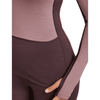 Triko dlouhý rukáv Icebreaker Merino 260 ZoneKnit™ LS Crewe Women JAVA/SUMMIT/CB