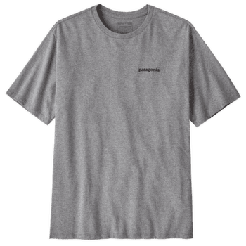 Triko krátký rukáv Patagonia P-6 Logo Responsibili Tee Men Gravel Heather